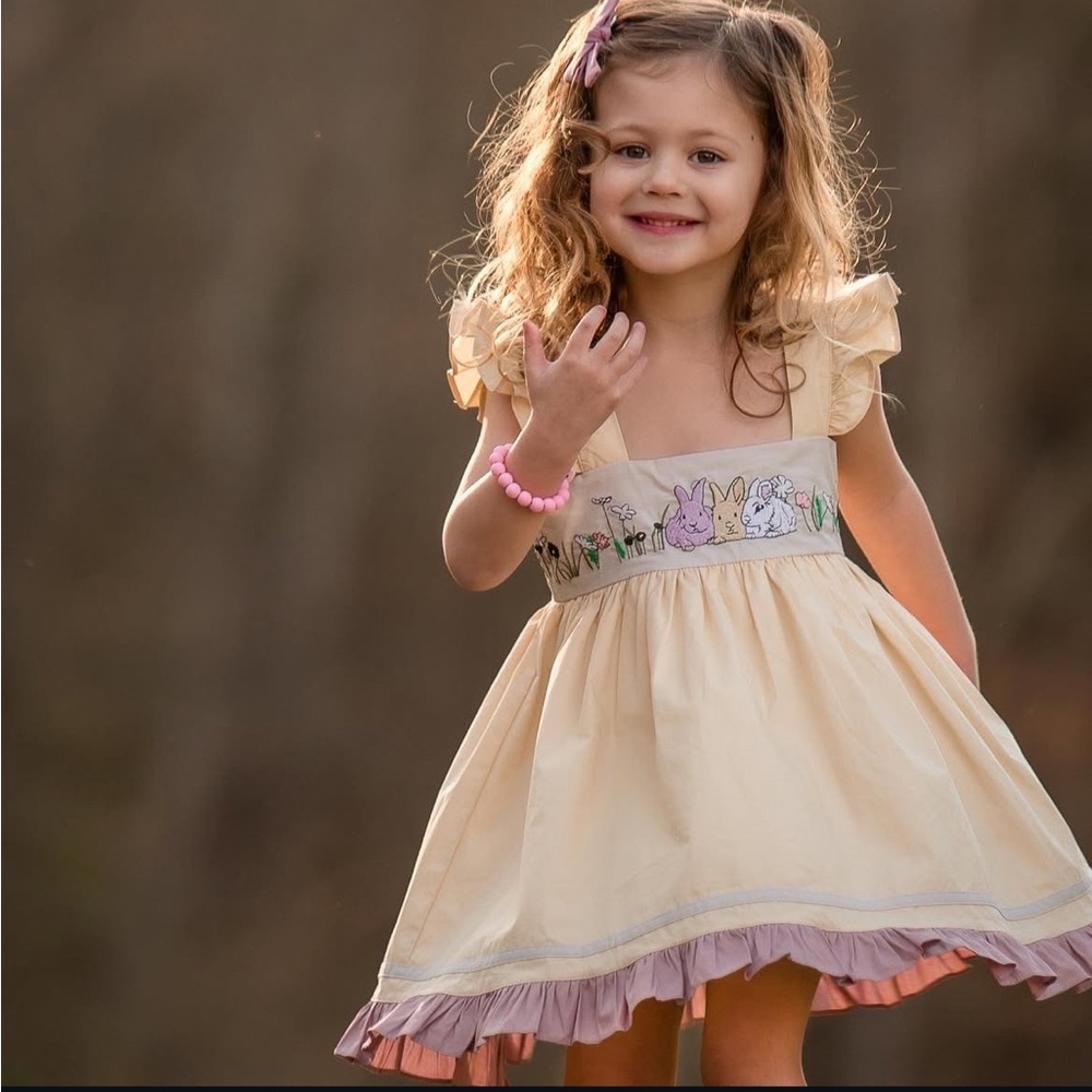 Adelaide Original Easter Bunny Toddler Dress / size 3T